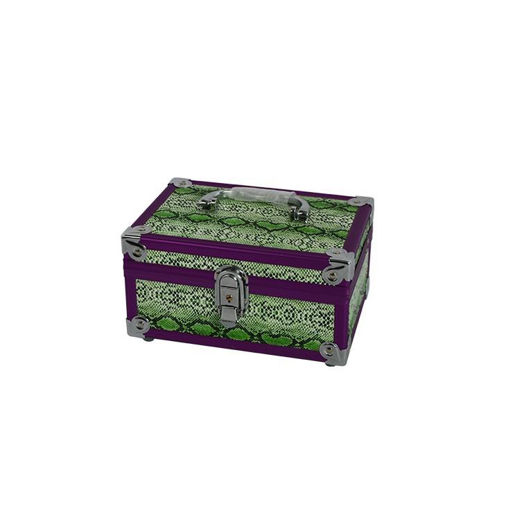 Professional Rolling Cosmetic Makeup Suitcase Train Case With Lighted Mirror